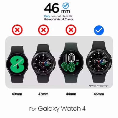 محافظ صفحه نمایش سامورایی مدل Haku مناسب برای ساعت هوشمند سامسونگ Galaxy Watch 4 46mm