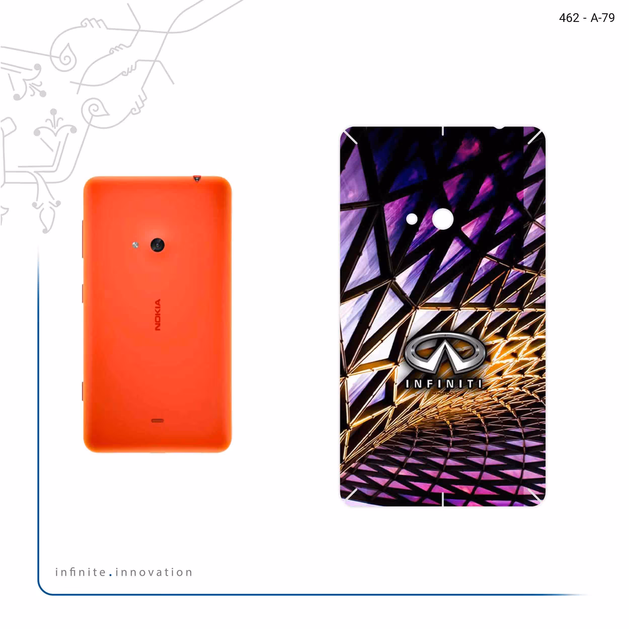 برچسب پوششی ماهوت مدل infinity مناسب برای گوشی موبایل نوکیا Lumia 625