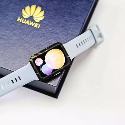 برچسب ماهوت طرح Graphite_Gold_Marble مناسب برای ساعت هوشمند هوآوی Watch Fit 2