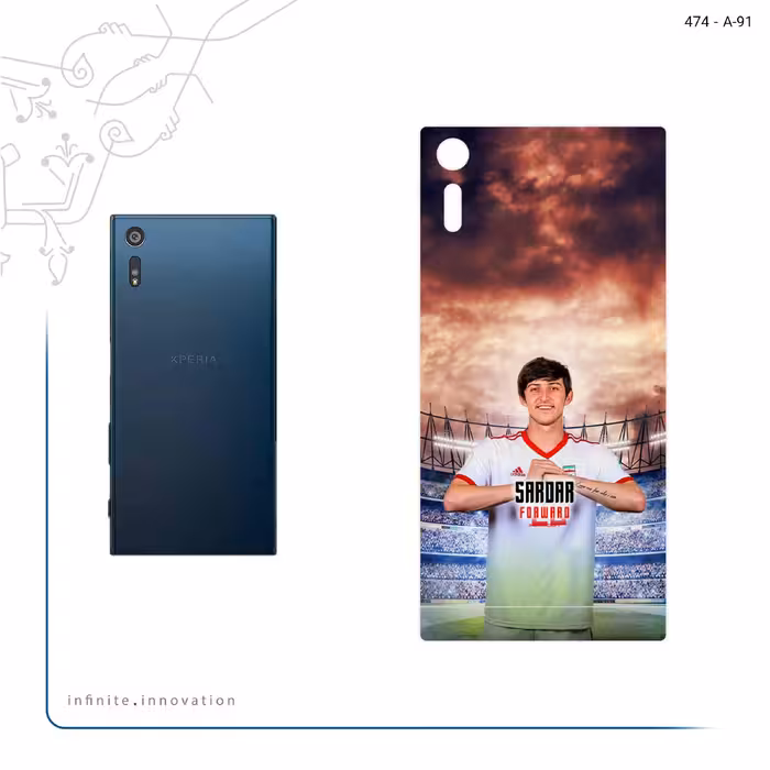 برچسب پوششی ماهوت مدل Sardar Azmoun مناسب برای گوشی موبایل سونی Xperia XZ