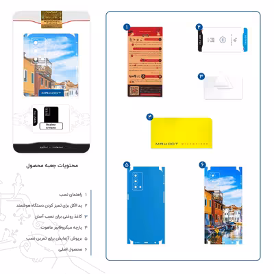 برچسب پوششی ماهوت مدل Venice-City-FullSkin مناسب برای گوشی موبایل ریلمی GT Master
