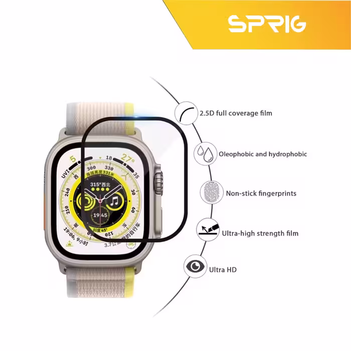 محافظ صفحه نمایش نانو اسپریگ مدل SPG مناسب برای ساعت هوشمند الترا X8 ultra