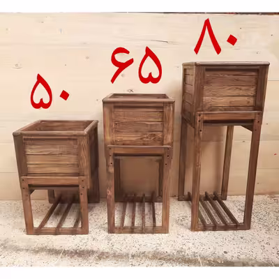استند گلدان مدل DT0010 مجموعه 3 عددی
