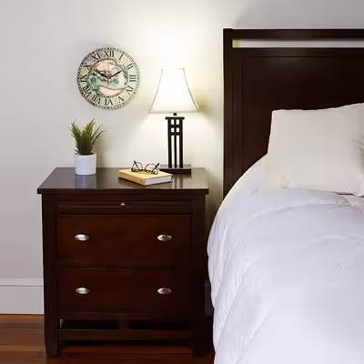 ساعت دیواری مدل 1174 طرح کفش زنانه و گل