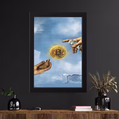 تابلو مدل بیت کوین Bitcoin کد m2646-b