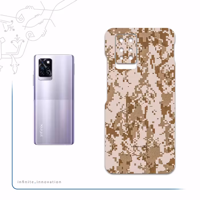 برچسب پوششی ماهوت مدل Army-Desert-Pixel مناسب برای گوشی موبایل اینفینیکس Note 10 Pro