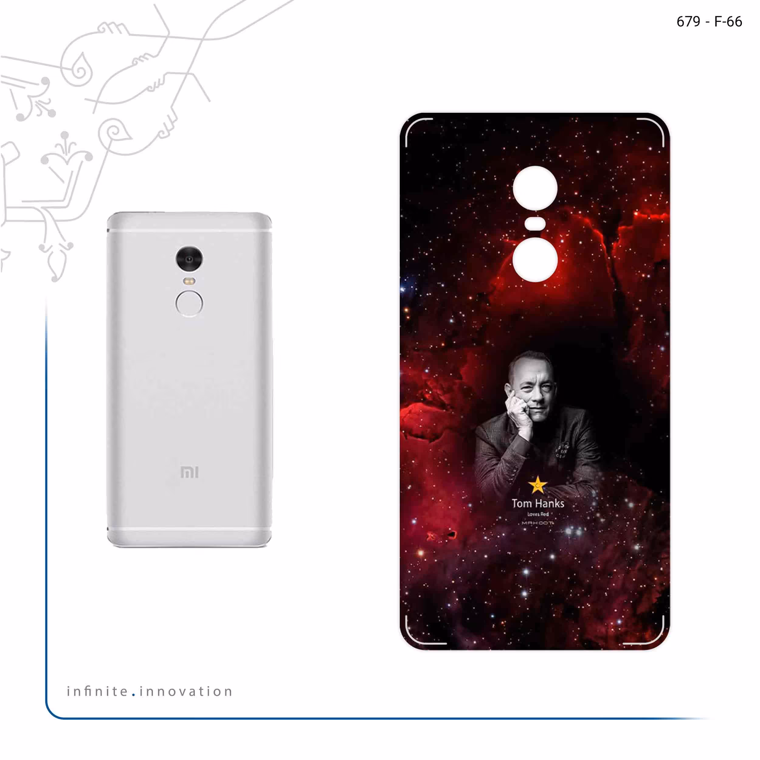 برچسب پوششی ماهوت مدل Tom Hanks مناسب برای گوشی موبایل شیائومی Redmi Note 4