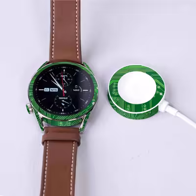 برچسب ماهوت طرح Green-Printed-Circuit-Board مناسب برای ساعت هوشمند هوآوی Watch GT 3 46mm