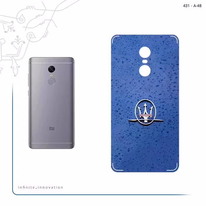 برچسب پوششی ماهوت مدل Maserati مناسب برای گوشی موبایل شیائومی Redmi Note 4X
