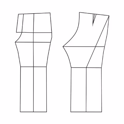 الگو خیاطی بالاتنه آستین شلوار و دامن زنانه متد مولر کد 4 سایز 42 مجموعه 4 عددی