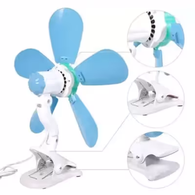 پنکه رومیزی مدل گیره ای پنج پره