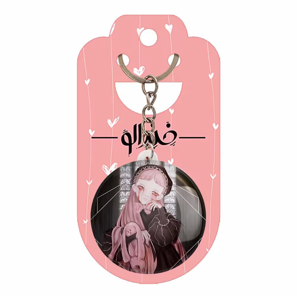 جاکلیدی خندالو مدل دختر انیمه ای کد 18047