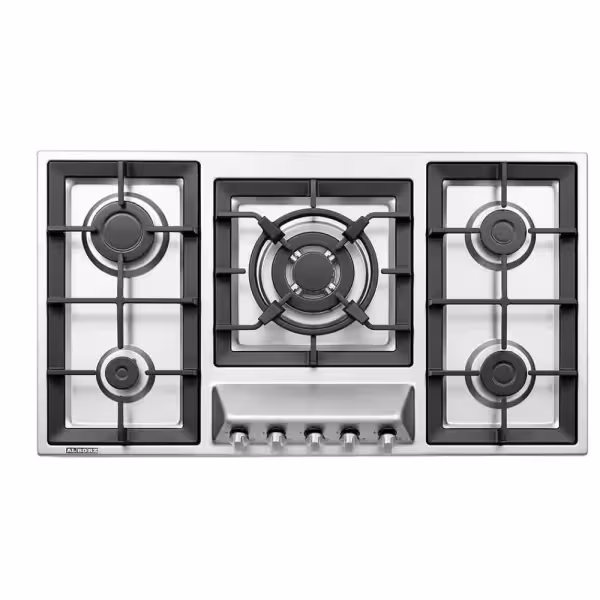 اجاق گاز رومیزی پنج شعله مدل S-5960 استیل البرز
