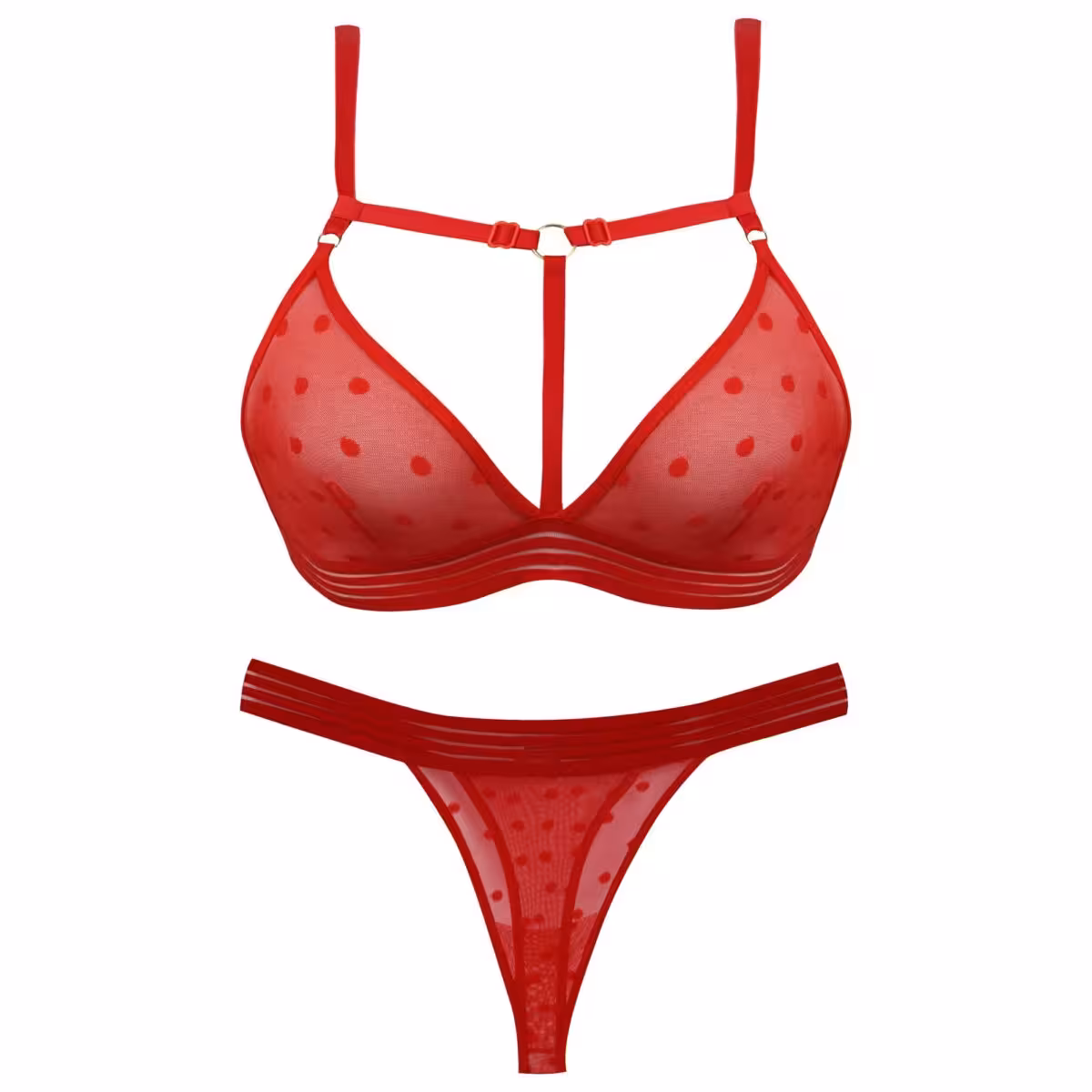 ست شورت و سوتین زنانه ماییلدا مدل 3684-409 رنگ قرمز