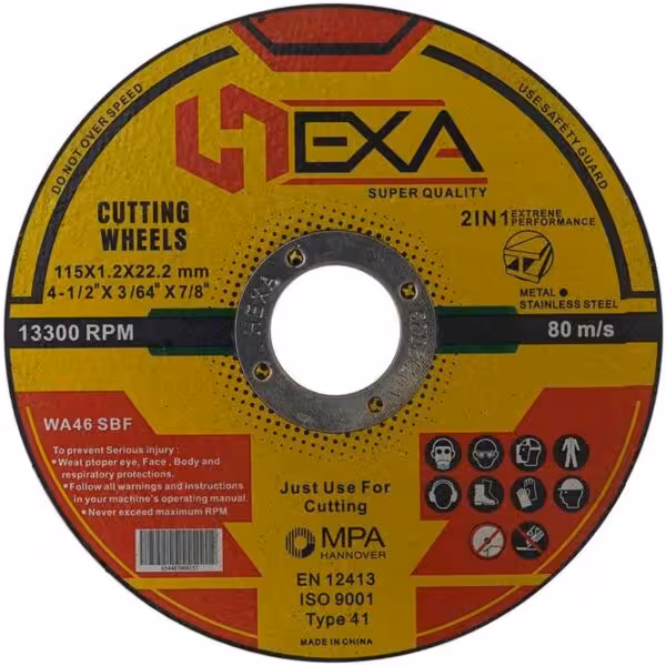 صفحه برش استیل مینی 115 میلیمتری هگزا ضخامت 1 میلیمتر