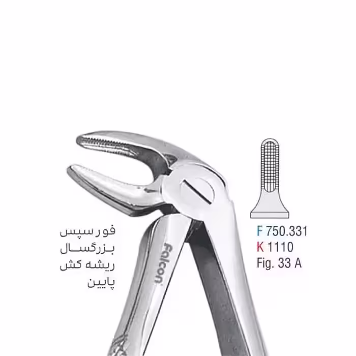 فورسپس ریشه کش پایین fig:33 - فروشگاه تخصصی دندانپزشکی سپیرا