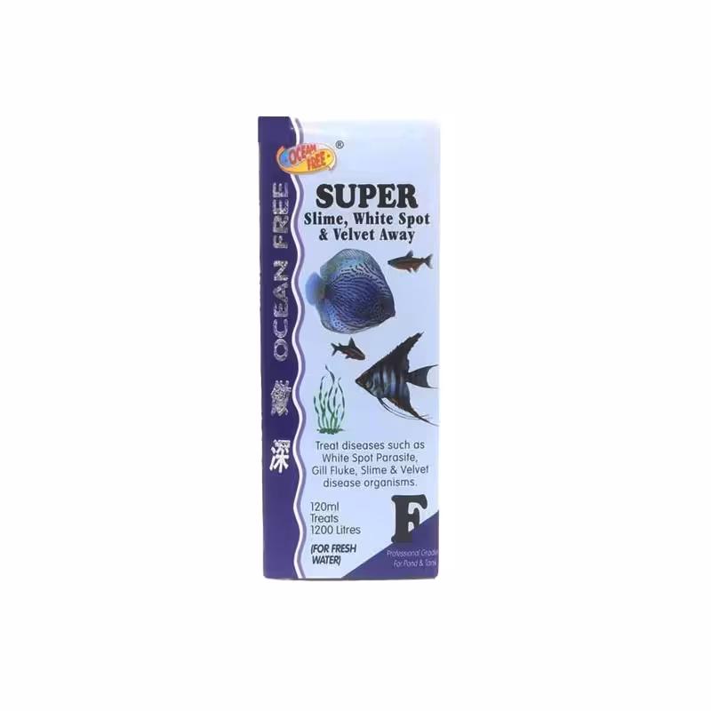 محلول ضد سفید و مخملک اوشن فری Super Slime White Spot & Velvet Away F (Ocean Free)