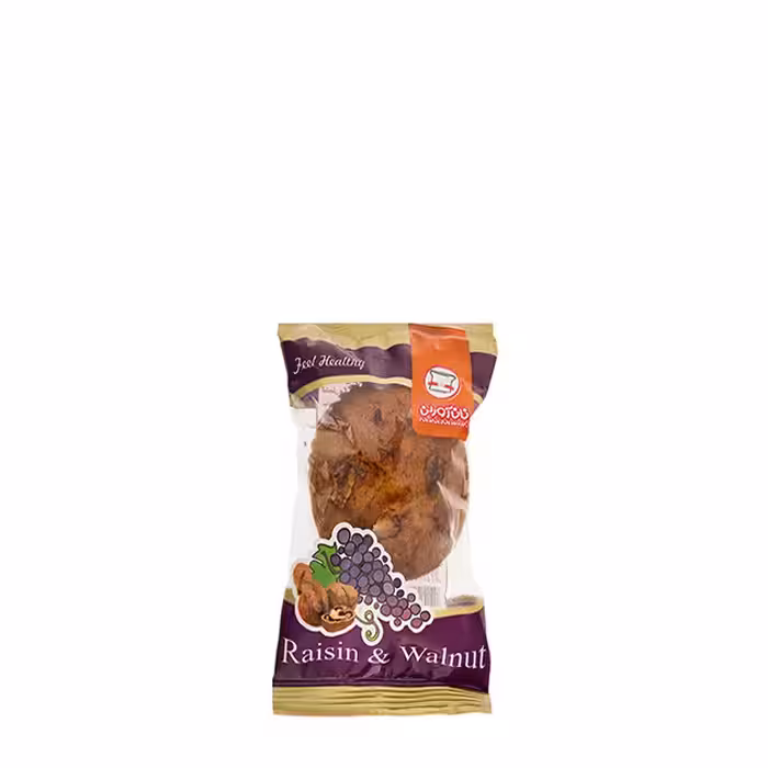 کیک گردویی و کشمشی نان آوران 75 گرمی