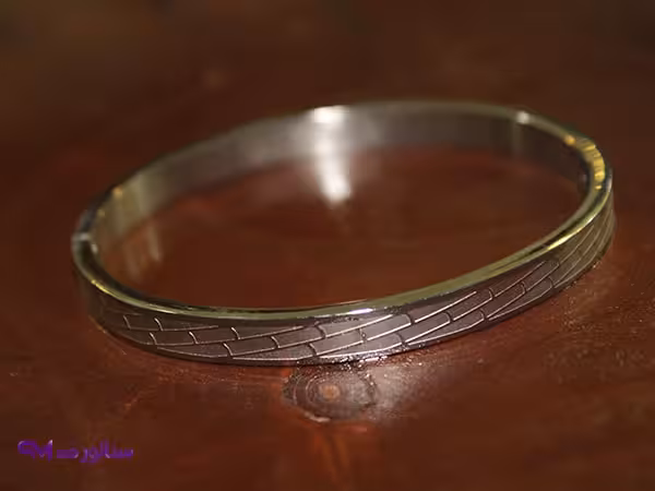 دستبند النگویی استیل تراش کد DZ1031