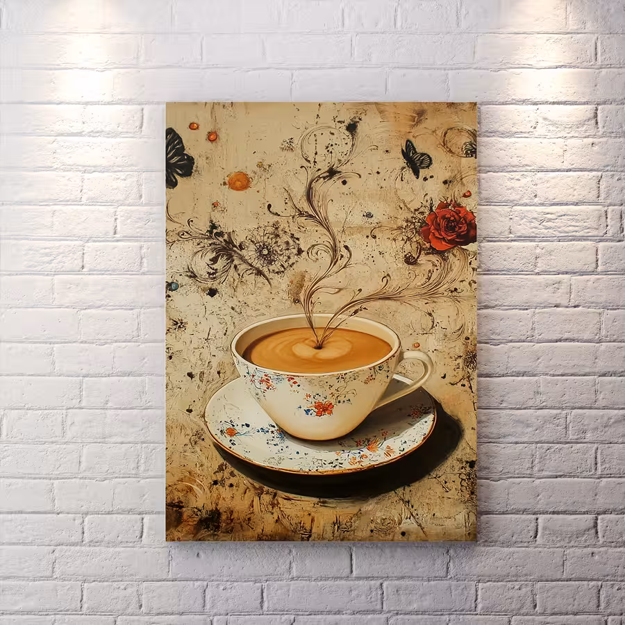 تابلو دکوراتیو کافی شاپ HQCs-2589