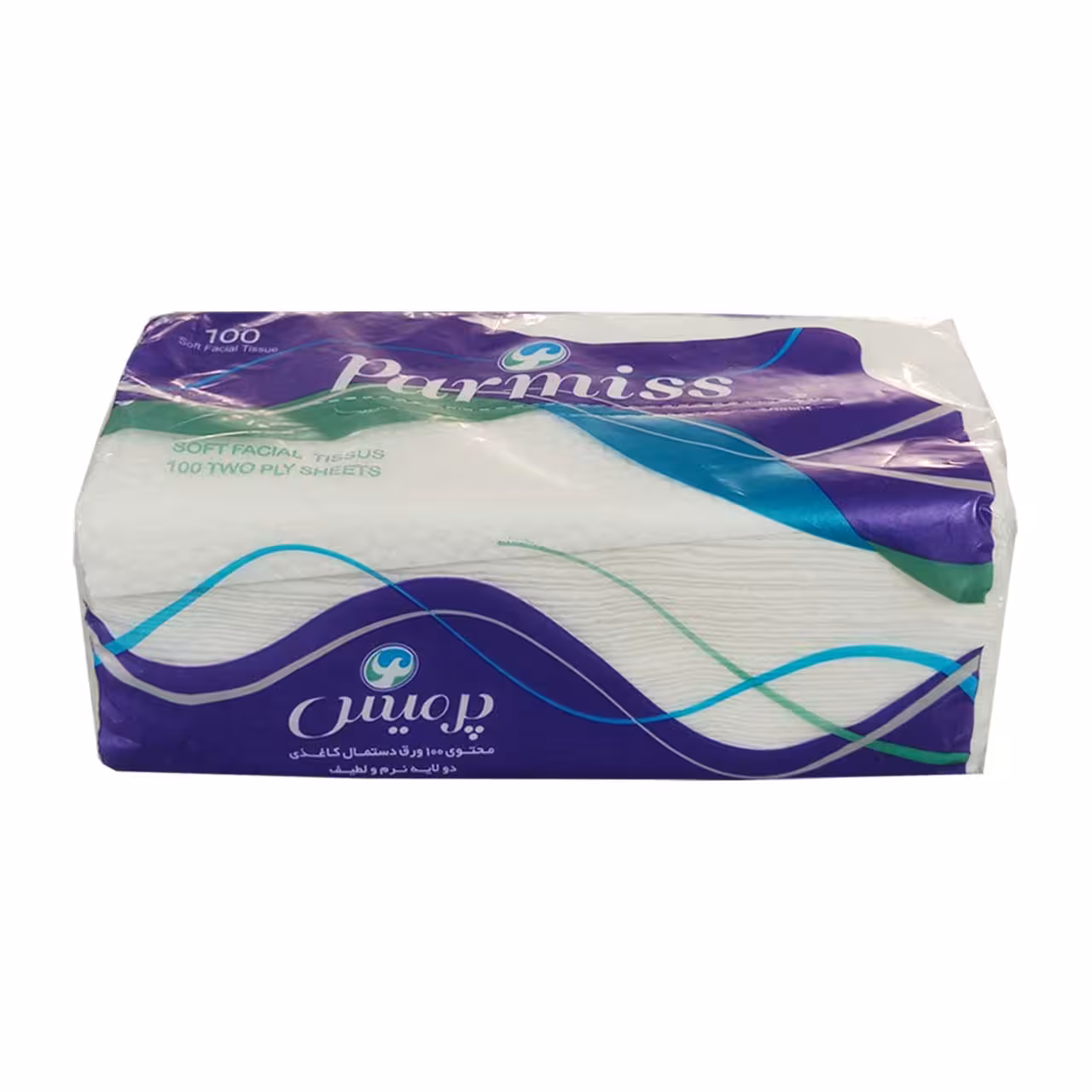 دستمال کاغذی اقتصادی پرمیس 100 برگ دولایه