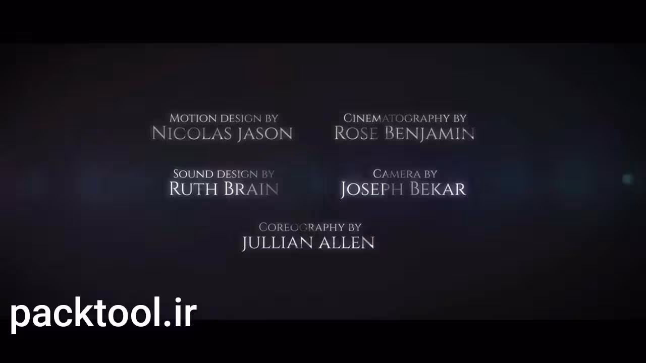 دانلود پروژه داوینچی ریزالو تیتراژ و تیزر فیلم و سریال Cine Credit V.1 - پک تول