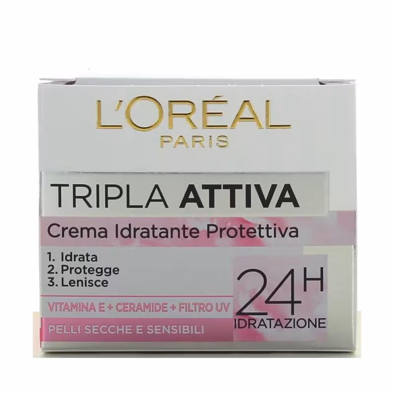 کرم آبرسان و مرطوب کننده روز لورال Loreal Tripla Attiva Giorno 24H