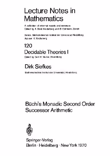 خرید و دانلود نسخه کامل کتاب Decidable Theories I