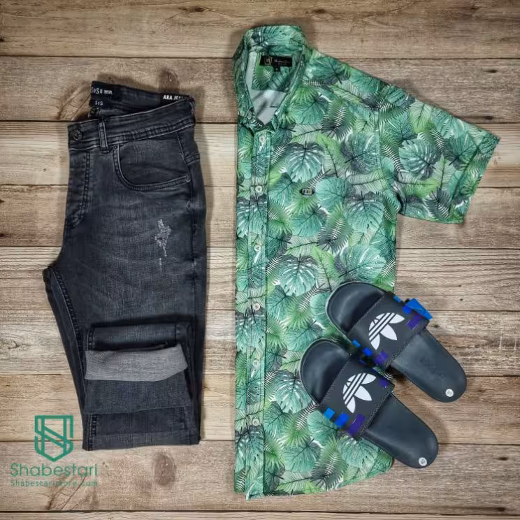 پیراهن هاوایی سبز1017032