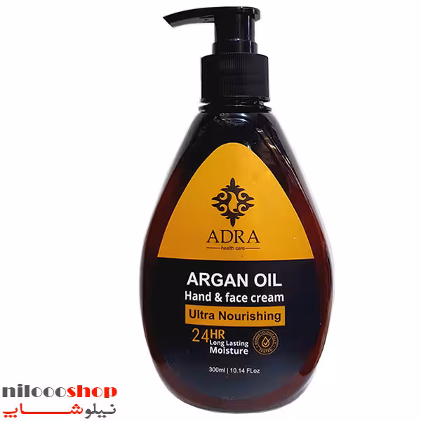 کرم مرطوب کننده روغن آرگان آدرا حجم 300 میلی لیتر