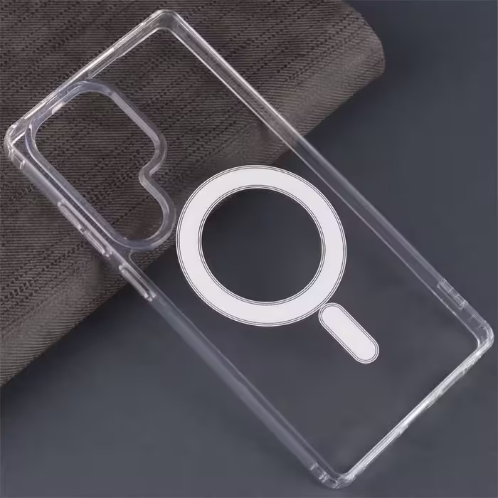 قاب ضدضربه مگ سیف سامسونگ S25 Ultra تمام شفاف