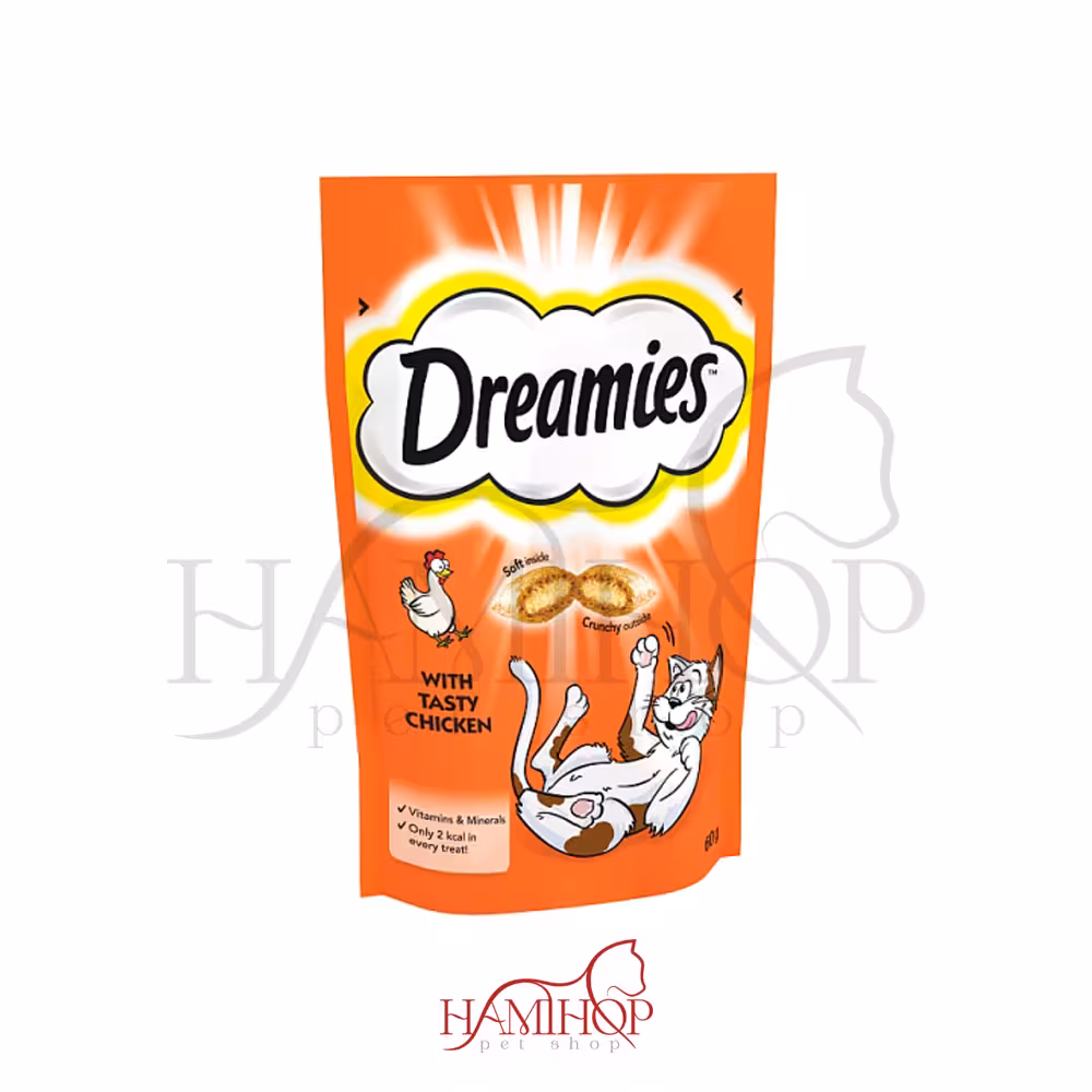 تشویقی گربه دریمیز با طعم مرغ 60 گرم Dreamies Cat Treat