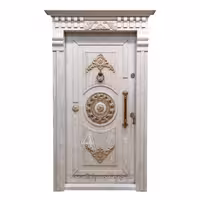 درب ضد سرقت لوکس منبت‌کاری شده با قاب مرمر کد 30414