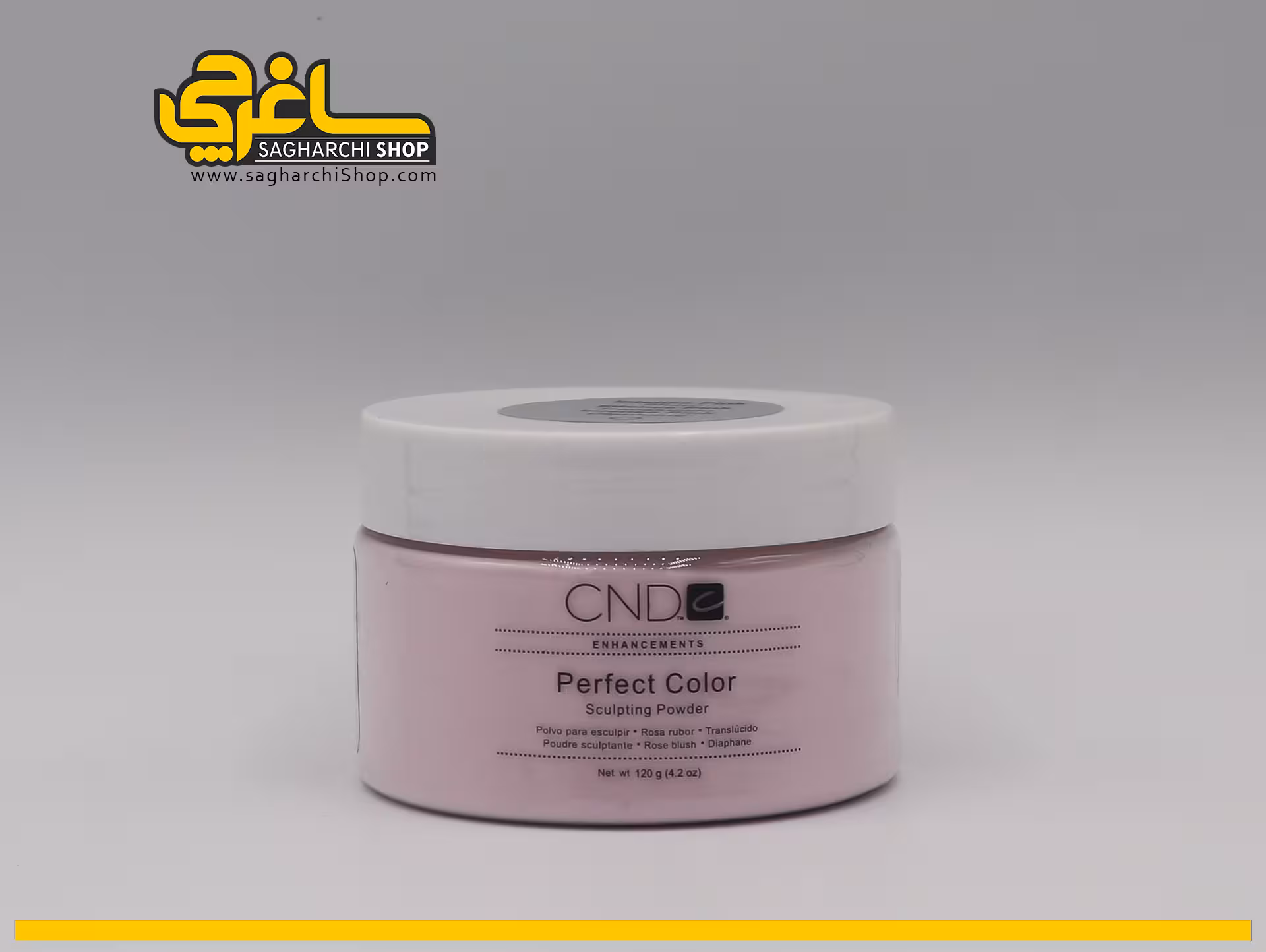 پودر کاشت ناخن صورتی پررنگ سی ان دی CND INTENSE PINK