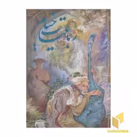 کتاب رباعیات خیام(پنج زبانه-قابدار-فرشچیان-رحلی) اثر مینیاتور: استاد محمود فرشچیان نشر فرهنگ و هنر گویا