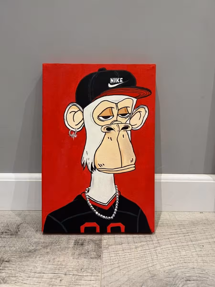 تابلو دکوراتیو طرح میمون کد کالا 458