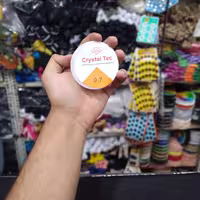 کش دستبند سایز 0.7 بی رنگ شیشه ای (خرازی و خیاطی )