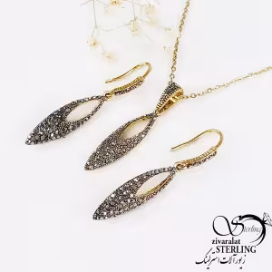 نیمست سیاه قلم استیل طرح اشک کد 10739