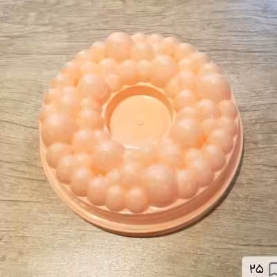 قالب ژله گرد طرح حبابدار