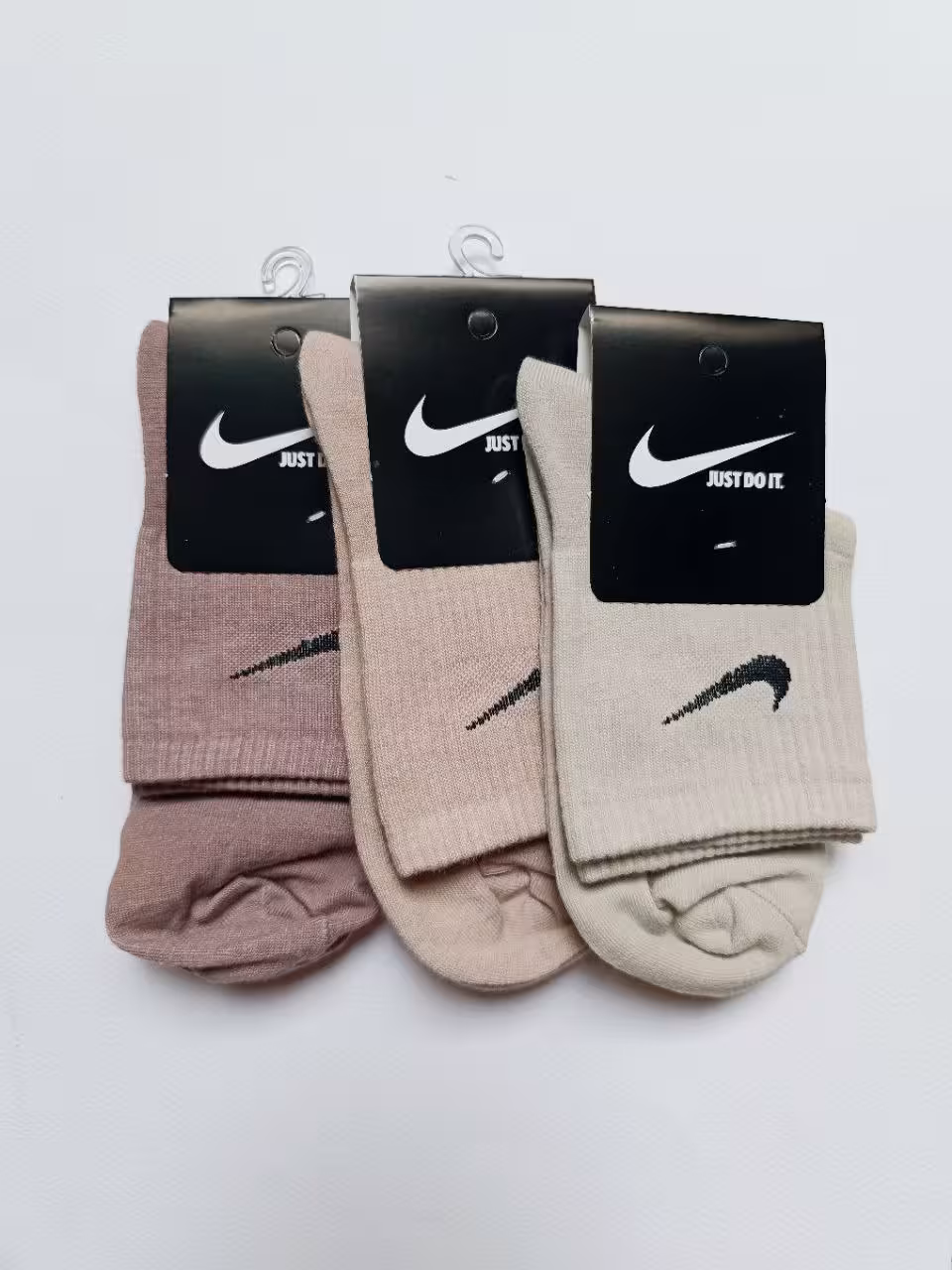 جوراب 3 عددی ساق دار طرح نایک | گل میخک