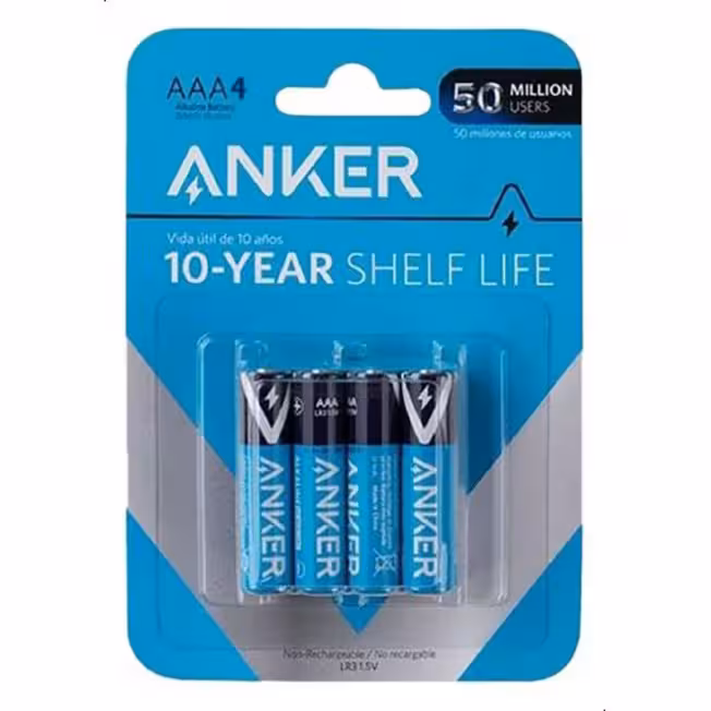 باتری نیم قلمی انکر مدل B1820 بسته چهار عددی