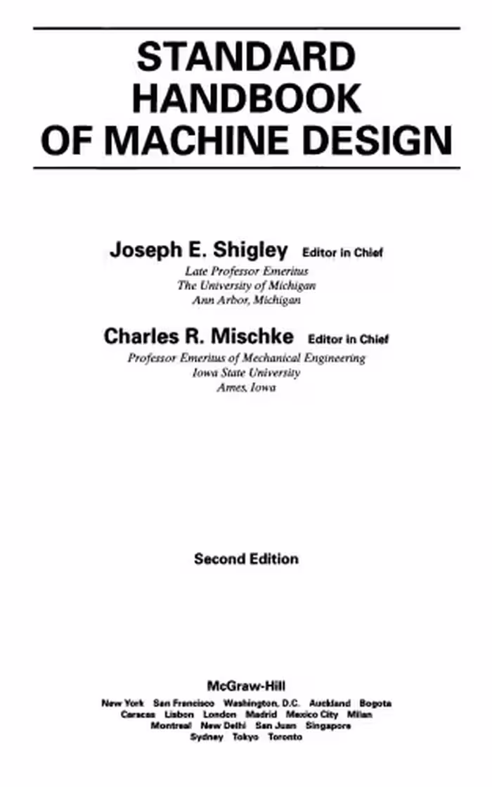 خرید و دانلود نسخه کامل کتاب Standard handbook of machine design