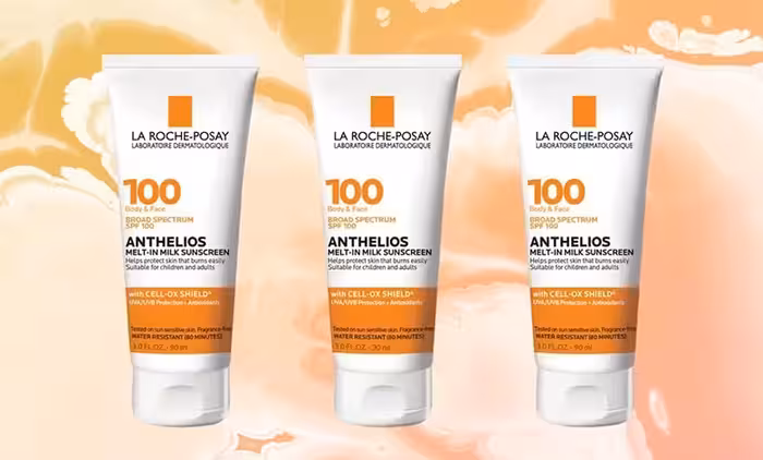 کرم ضد آفتاب صورت و بدن با SPF 100 لاروش پوزای مدل آنتلیوس ملت این میلک 12 تایی