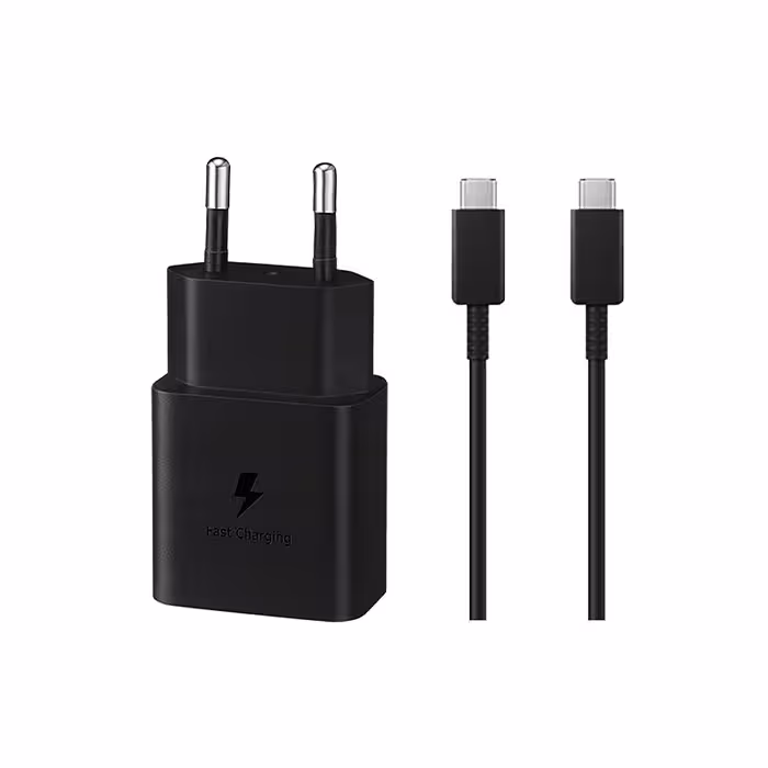 شارژر دیواری 15 وات اورجینال سامسونگ مدل EP-T1510 با کابل تایپ C به تایپ C