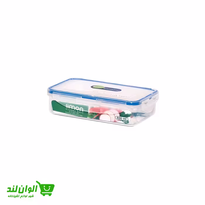 ظرف فریزری مستطیل لیمون مدل 800 میلی لیتر کد 37640