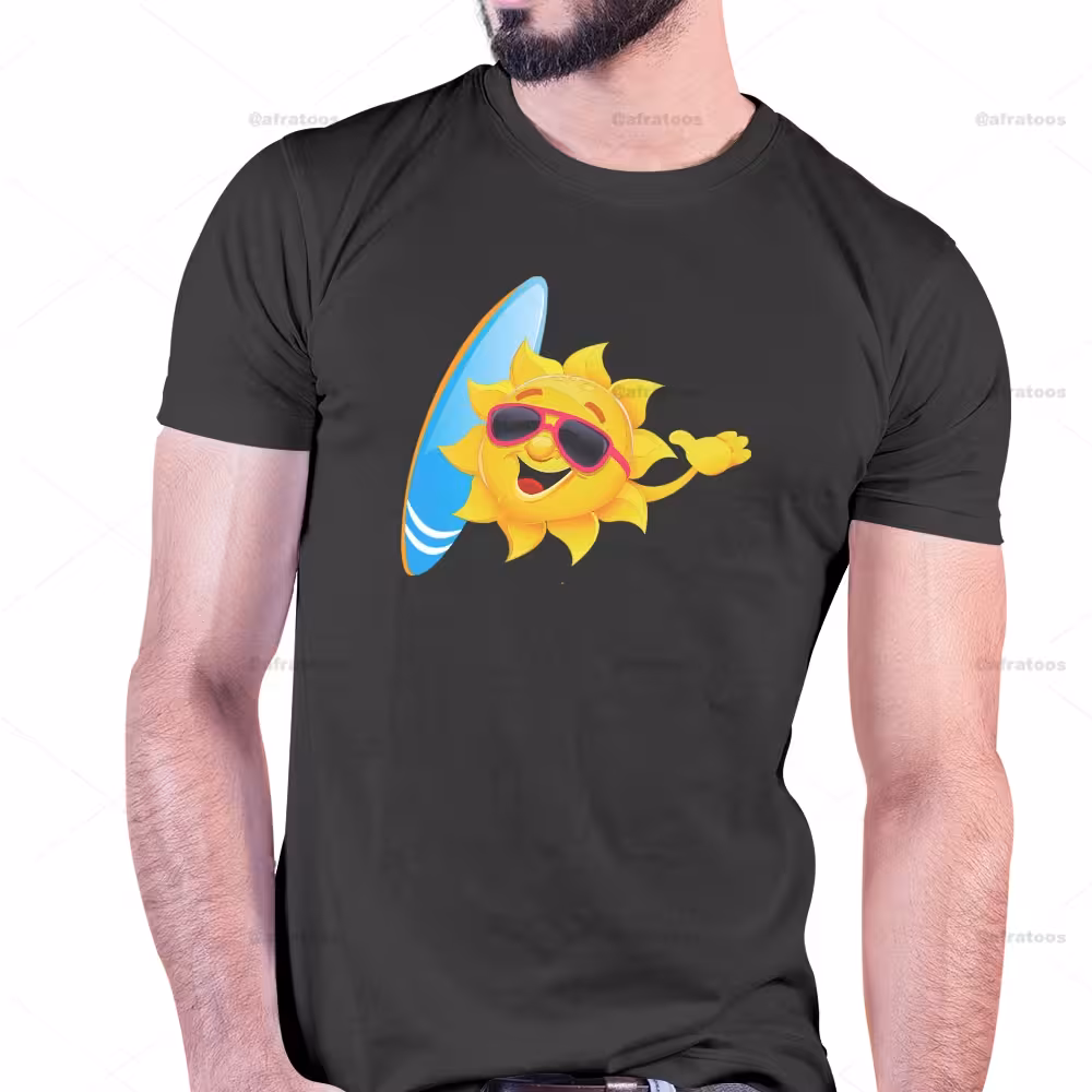 تیشرت با عکس خورشید کد 233
