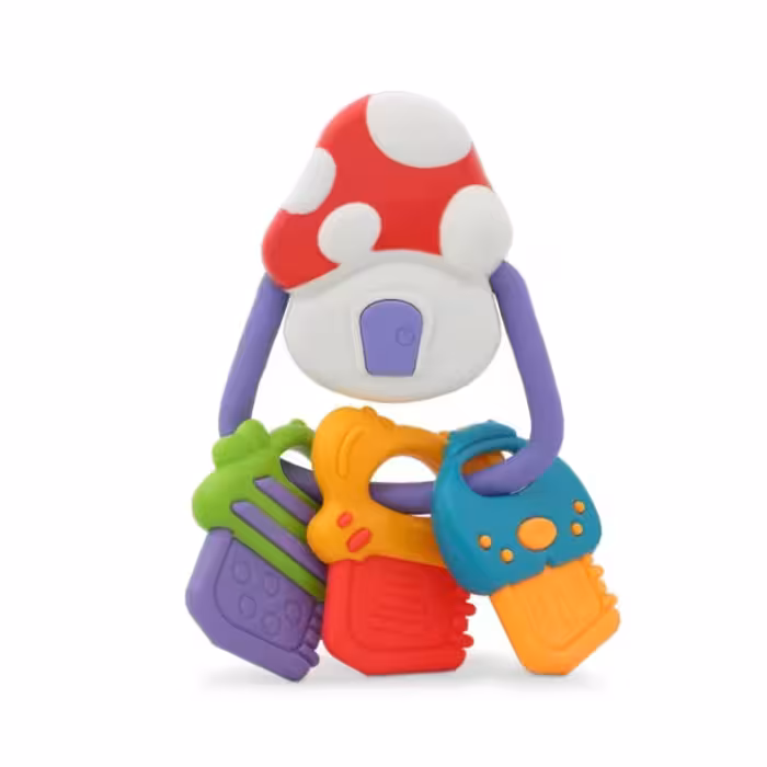 دندانگیر موزیکال نوزاد طرح دسته کلید قارچی