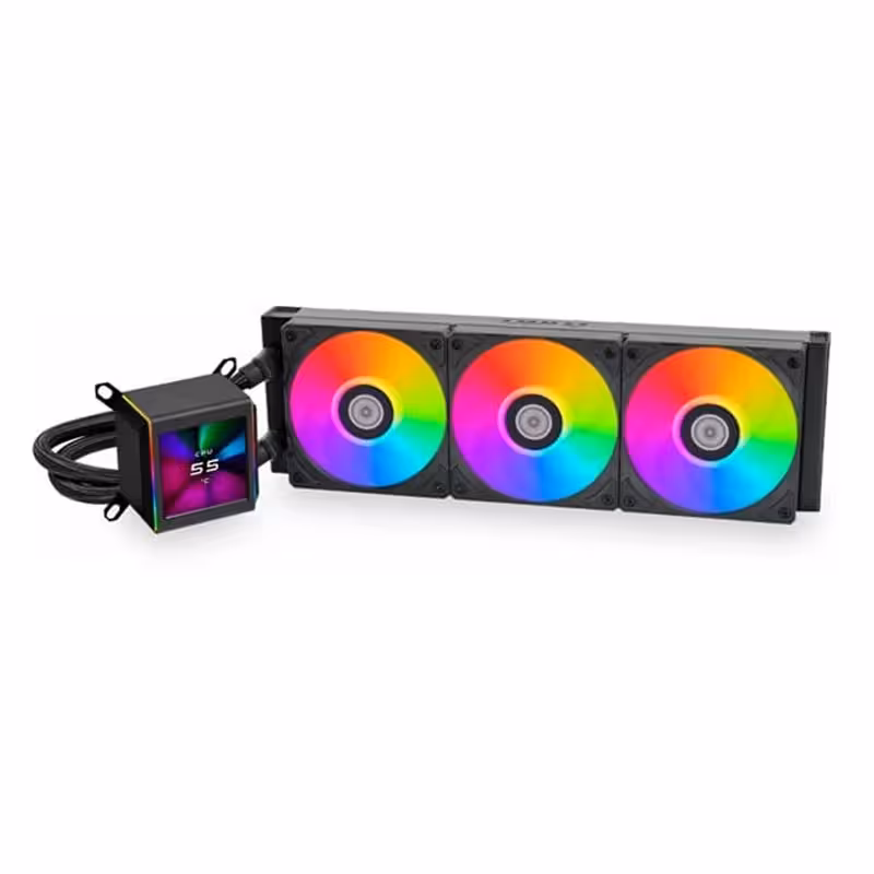 فن خنک کننده CPU مایع لیان لی مدل GA II LCD 360 Black