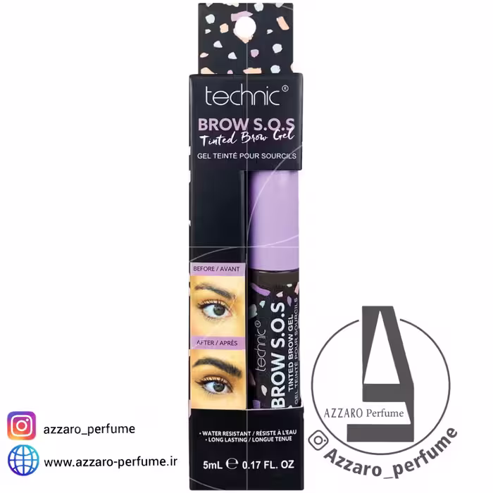 ژل فیکس ابرو رنگی تکنیک Technic حاوی دانه کاکائو