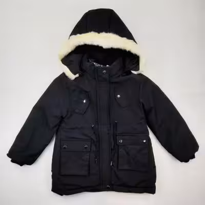 کاپشن دخترانه وارداتی مشکی کد 10401